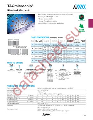 TACL225M010FTA datasheet  